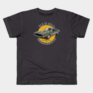 Challenger RT HEMI 426 American Muscle Car 60s 70s Old is Gold Kids T-Shirt